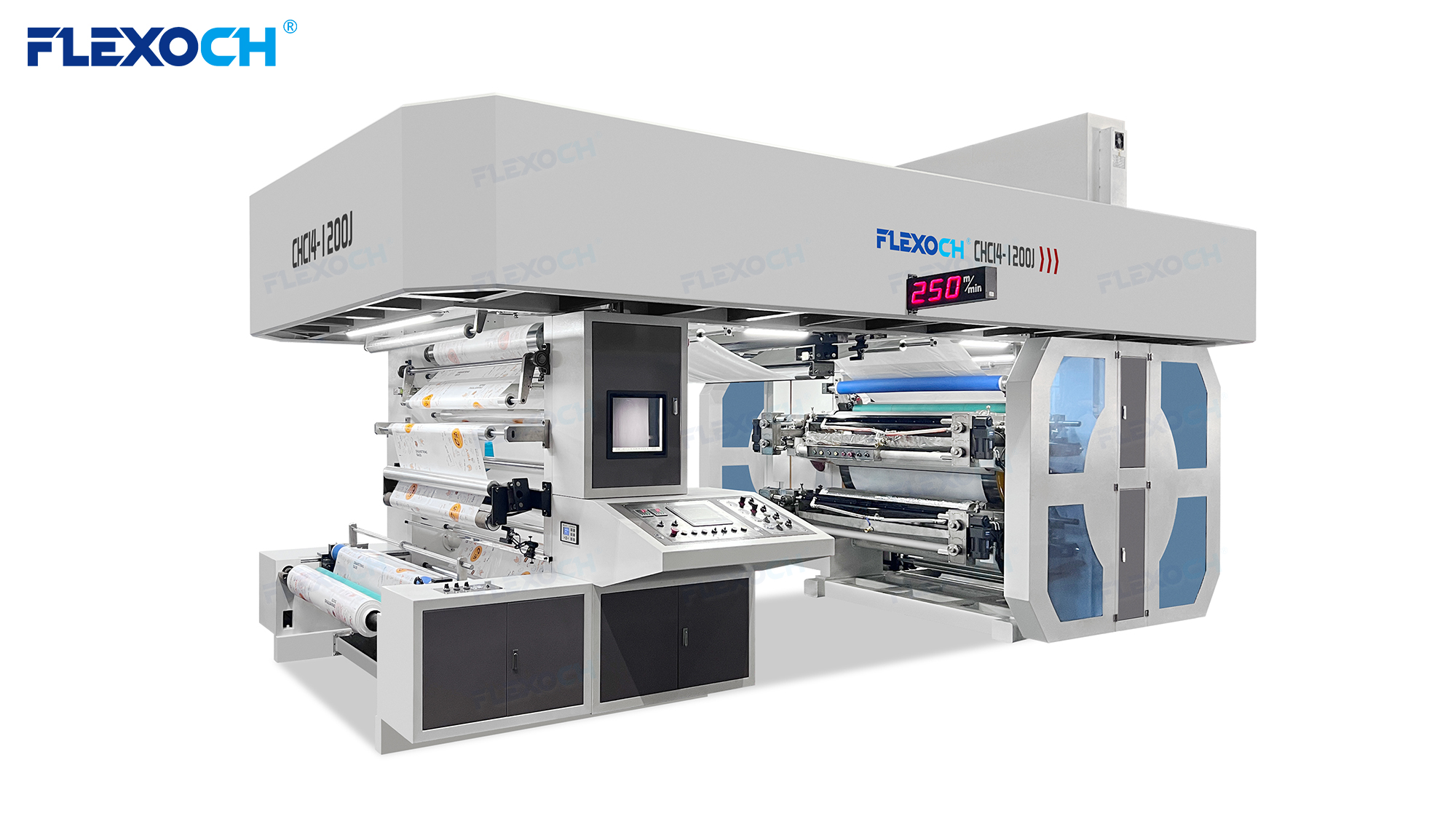 Mesin Cetak Flexo Drum Sentral 4 Warna