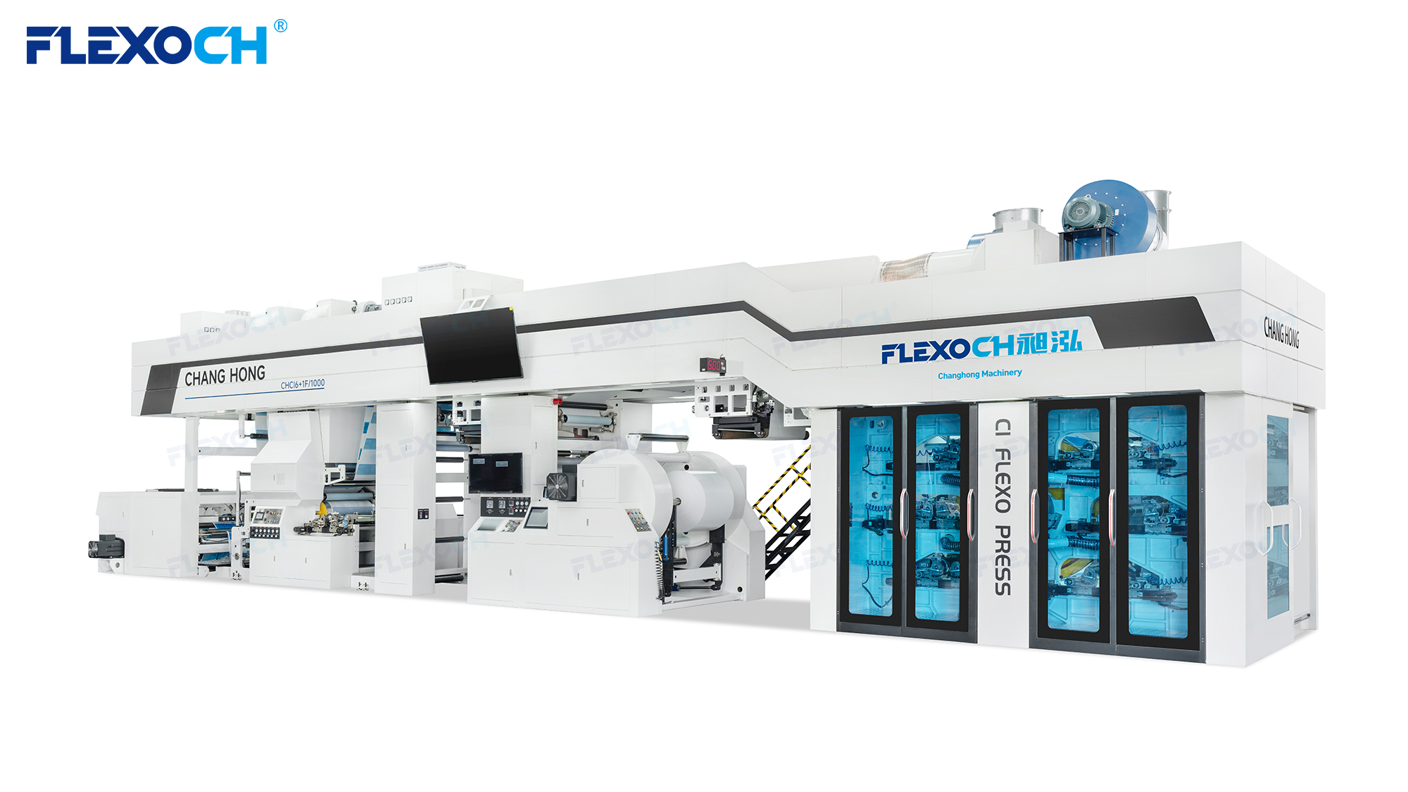 Mesin Cetak Flexo Gearless 6 Warna