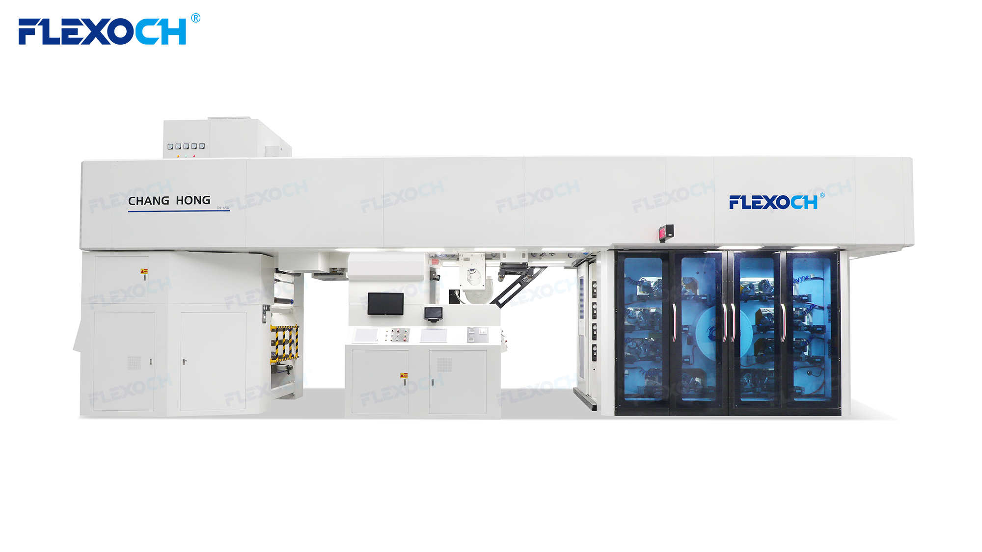 Mesin Cetak Flexographic Gearless 8 Warna